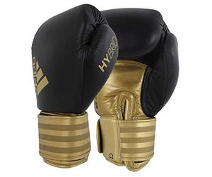 adidas Hybrid 200 Gants de Boxe, Mixte, CI9192, Black/Bogold, 18 Oz
