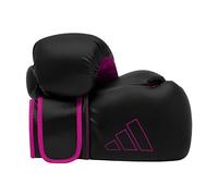 adidas Hybrid 80 Gants de Boxe - Convient pour la Boxe, Le Kickboxing, Le MMA, Le Fitness et l'entraînement - pour Enfants, Hommes ou Femmes - Noir/Rose - 6 oz