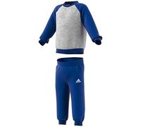 adidas I BL FL Jog Survêtement, Gris chiné/Bleu Roi, 9 Meses Mixte bébé