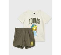 Ensembles enfant garcons adidas The Simpsons Tee Set Kids Marron 18 / 24 mois