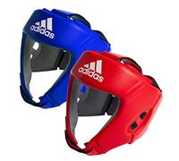 Adidas IBA Casque de Boxe sous Licence Amateur Compétition Prêt à l'emploi Réglable Antidérapant Protection des Joues, du Front et des Oreilles Certifié Approuvé pour la Boxe