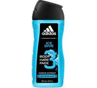 Adidas Ice Dive - Gel douche 3 en 1, contenance 250 ml