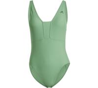 Adidas Iconisea 3S S One Piece Swimsuit Womens Vert 14 (L) Female