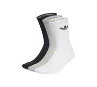 Chaussettes rembourrées Trefoil (3 paires) White / Medium Grey Heather / Black 46-48