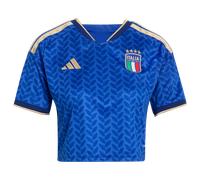 Adidas Italy 26 Home Replica Cropped Jersey Femme - Jerseys/Réplicas, Bleu - Taille 32 - Poly Mesh Blue 32