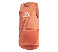 adidas Jg TR BR SL Tee T-Shirt sans Manches pour Fille, Semi cors/ambglo/Blanc, 104