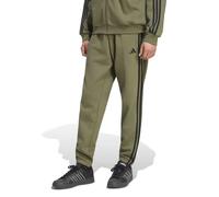Adidas Pantalon de jogging Essentials 3-Stripes Molleton Fuselé à bords-côtes Vert S Homme