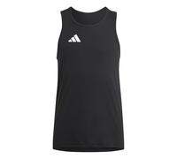 adidas Jungen Adizero Team Singlet Kids, Black/White, 7-8 Years