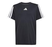 adidas Garçon Train Essentials 3-Stripes T-Shirt, Black/White, 5-6 Years