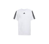 adidas Jungen Train Essentials 3-Stripes T-Shirt, White/Black, 7-8 Years