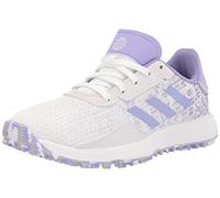 adidas Junior S2G Spikeless Golf Shoes, Footwear White/Almost Lime/Light Purple, 6.5 US Unisex Big Kid
