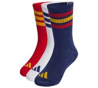 adidas - Kid's 3-Stripes Concept Crew 3-Pack - Chaussettes multifonctions - EU 19-21 - dark blue / team power red 2 / white