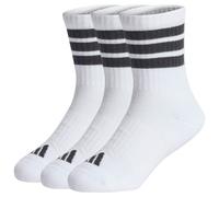 adidas Chaussettes Kid's 3-Stripes Concept Crew – Lot de 3 rembourrées mi-mollet – Blanc/Noir 19-21