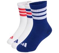 adidas - Kid's 3-Stripes Concept Crew 3-Pack - Chaussettes multifonctions - EU 19-21 - white / mystery ink / pure ruby