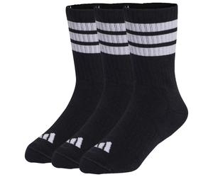 adidas - Kid's 3-Stripes Concept Crew 3-Pack - Chaussettes multifonctions - EU 22-24 - black / white / white