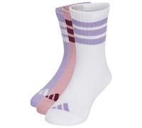 adidas - Kid's 3-Stripes Concept Crew 3-Pack - Chaussettes multifonctions - EU 25-27 - magic lilac / white / magic mauve