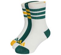 adidas - Kid's 3-Stripes Concept Crew 3-Pack - Chaussettes multifonctions - EU 28-30 - off white / collegiate green / off white