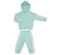 adidas - Kid's 3-Stripes Fleece Hoody Jogger - Veste de sport - 98 - halo mint / white