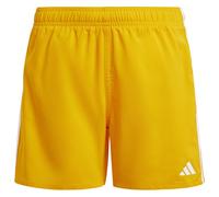 adidas - Kid's 3 Stripes Shorts - Boardshort - 140 - crew orange / white