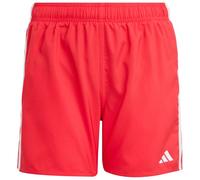 adidas - Kid's 3 Stripes Shorts - Boardshort - 140 - pure ruby / white