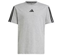 adidas - Kid's 3 Stripes Tee 160 - T-shirt - 128 - medium grey heather / black