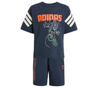adidas - Kid's Adidas Disney Mickey Mouse T-Shirt Set - T-shirt - 110 - aurora ink / off white / impact orange