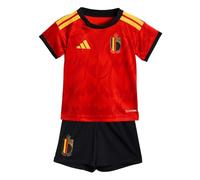 Adidas Belgium 26/27 Baby Home Short Sleeve Junior Set Rouge 12-18 Months Enfants