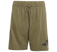 adidas - Kid's Bold Knit Shorts 210 - Short - 164 - olive strata / black