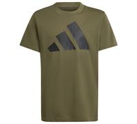 adidas - Kid's Bold Tee 160 - T-shirt - 176 - olive strata / black
