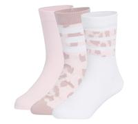 Adidas Chaussettes de sport Leo fille (lot de 3) mauve/rose/blanc Taille 37-39