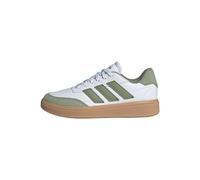 adidas Kids' Chaussure Courtblock, Cloud White/Tent Green/Gum, 36
