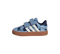 adidas Kids' Chaussure Disney Mickey Mouse VL Court BÉBÉS, Ash Blue/Off White/Crew Blue, 22