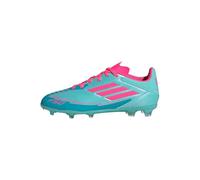 adidas Kids' Chaussure F50 League Messi Terrain Souple/Multi-Surfaces Enfants, Flash Aqua/Lucid Pink/Lucid Cyan, 32