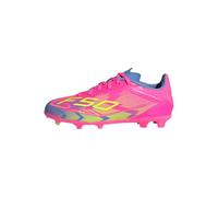 adidas Kids' Chaussure F50 League Terrain Souple/Multi-Surfaces Enfants, Lucid Pink/Lucid Lemon/Blue Fusion, 38
