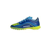 adidas Kids' Chaussure F50 Messi League Turf Enfants, Royal Blue/Solar Yellow/Semi Blue Burst, 28 1/2