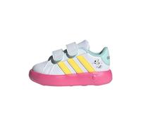 adidas Kids' Chaussure Grand Court Minnie Tennis Sportswear Enfants, Cloud White/Spark/Pulse Magenta, 27
