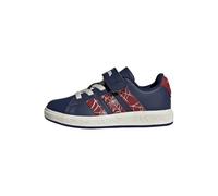 Adidas Chaussure de sport Marvel Spider-Man Grand Court bleu foncé/lie de vin/blanc Taille 38