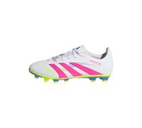 adidas Kids' Chaussure Predator Club Terrain Souple/Multi-Surfaces Enfants, Cloud White/Lucid Pink/Lucid Lemon, 38 2/3