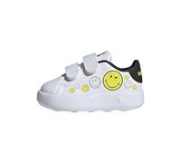 adidas Kids' Chaussure Smiley Advantage Enfants, Cloud White/Bright Yellow/Core Black, 21