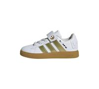adidas Kids' Chaussure x Star Wars Grand Court 2.0, Cloud White/Gold Metallic/Preloved Bronze, 28