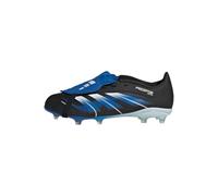 adidas Kids' Chaussures Predator Ligue JB à Languette Rabattable pour Terrain Souple/Multi-Surfaces Enfants, Core Black/Cloud White/Glow Blue, 38