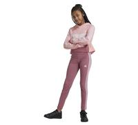 adidas Kids' Ensemble legging molleton colorblock 3 bandes Tiberio Enfants, Semi Pink Spark/Sandy Pink/Preloved Crimson, 13-14A