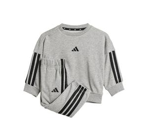 adidas Kids' Ensemble sportswear Essentials Enfants, Medium Grey Heather/Clear Pink, 9-12M