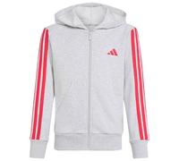adidas - Kid's Essentials Full Zip Hoodie - Sweat à capuche - 140 - light grey heather / power pink