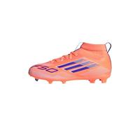 adidas Kids' F50 League Mid Firm/Multi-Ground Bottes Enfant, Beam Orange/Lucid Blue/Cloud White, 28 1/2