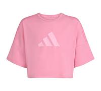 adidas - Kid's Sport Icon Crop Tee - T-shirt technique - 164 - st tropic bloom / true pink