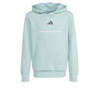 Adidas Sweat à capuche Enfant Molleton Slogan Vert/Noir/Blanc Taille 164