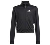 adidas - Kid's Train Essentials Game & Go Full Zip Crew - Pull - 140 - black / white
