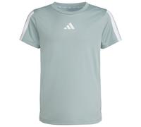 adidas - Kid's Training Essential 3 Stripes Tee - T-shirt - 170 - wonder sage / white