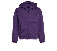 Veste de survêtement à capuche entièrement zippée adidas Z.N.E. Aurora Plum / Aurora Black 11-12A